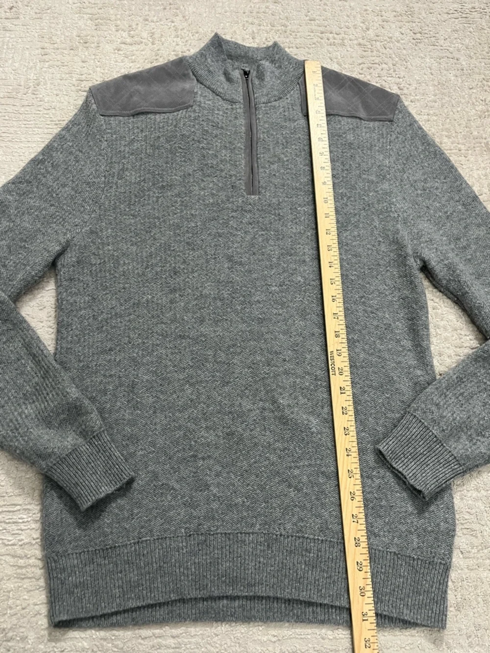 Vineyard Vines Wool Cashmere 1/4 Zip Sweater